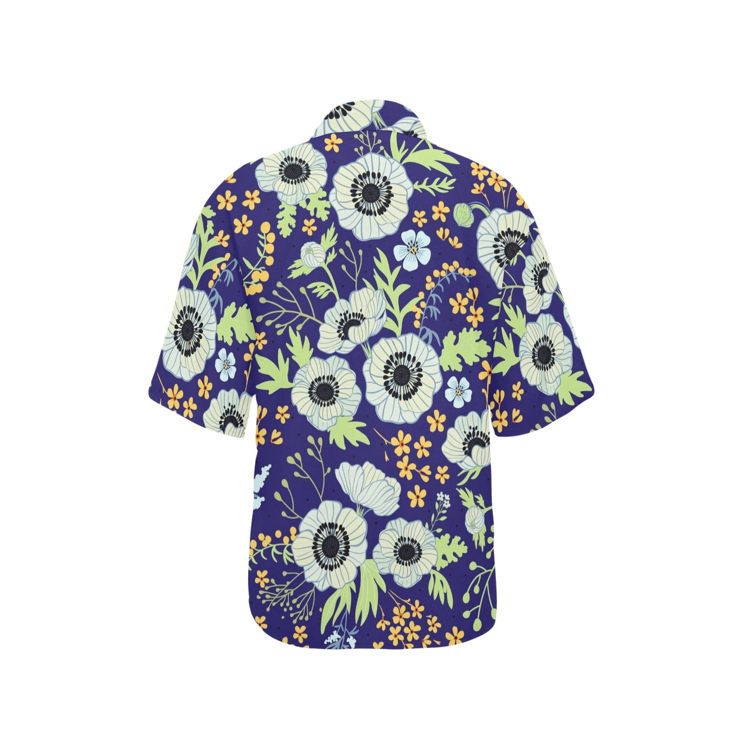 Anemone Pattern Print Design AM06 Women's Hawaiian Shirt
