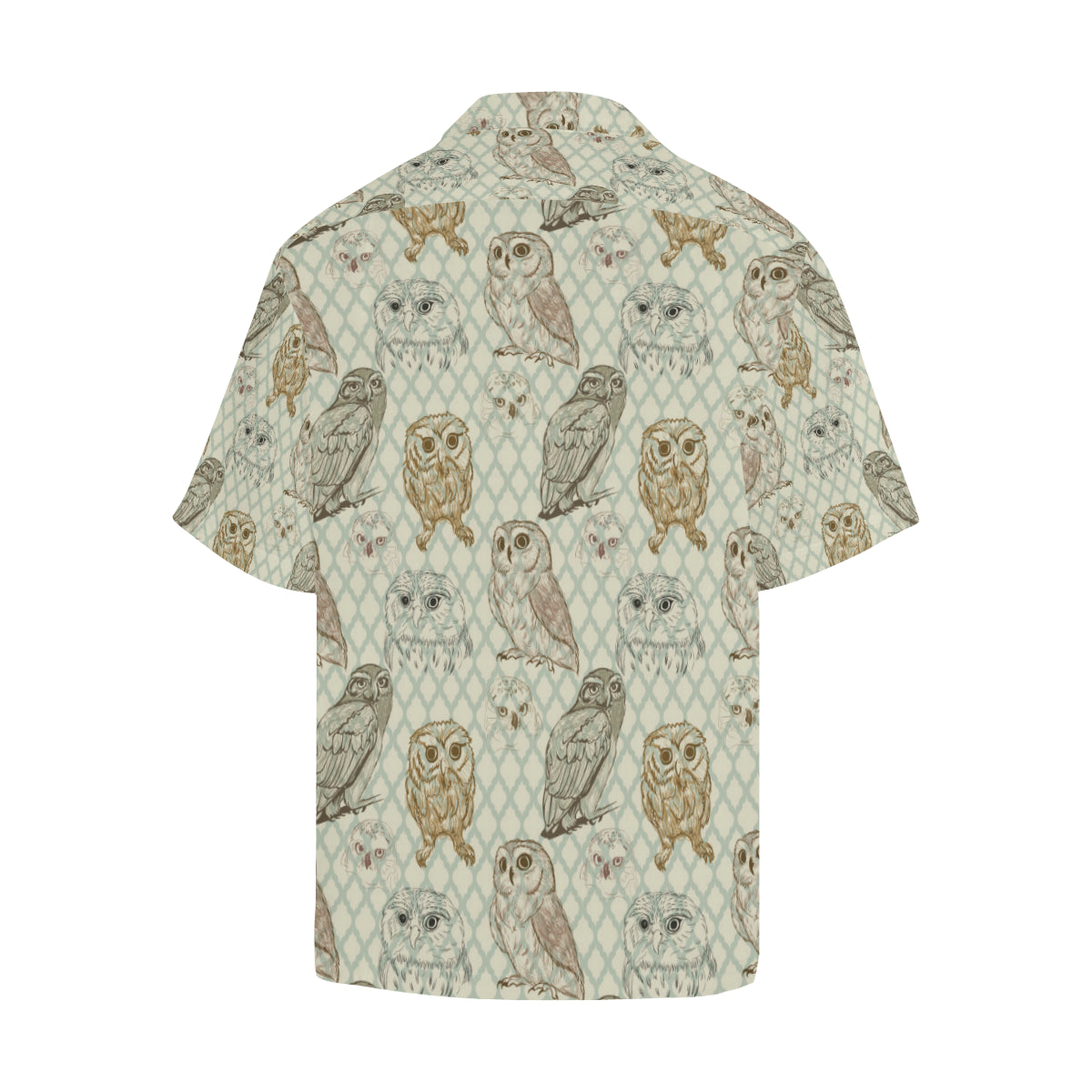 Owl Pattern Print Design A03 Men's Hawaiian Shirt