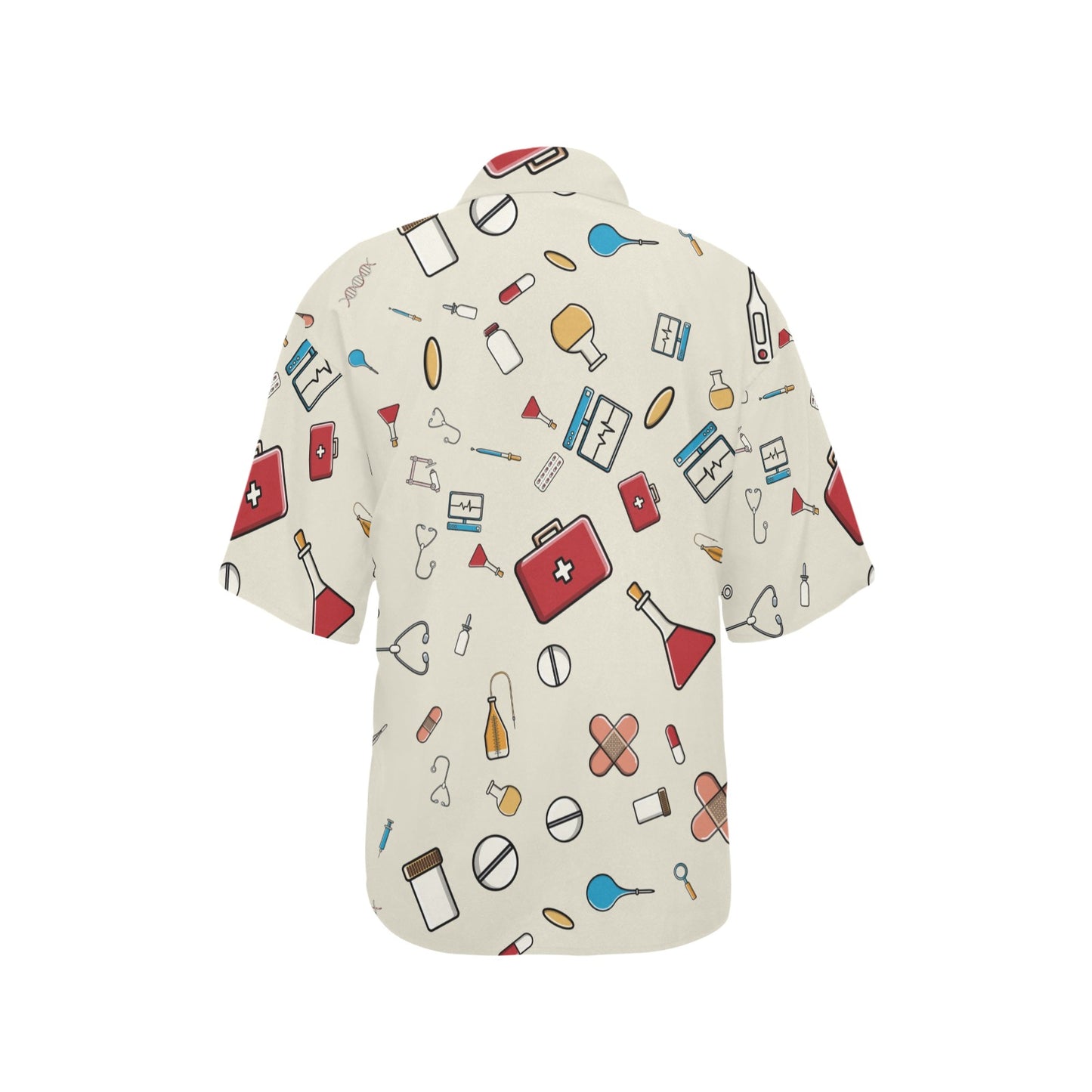 Nurse Pattern Print Design A04 Women's Hawaiian Shirt