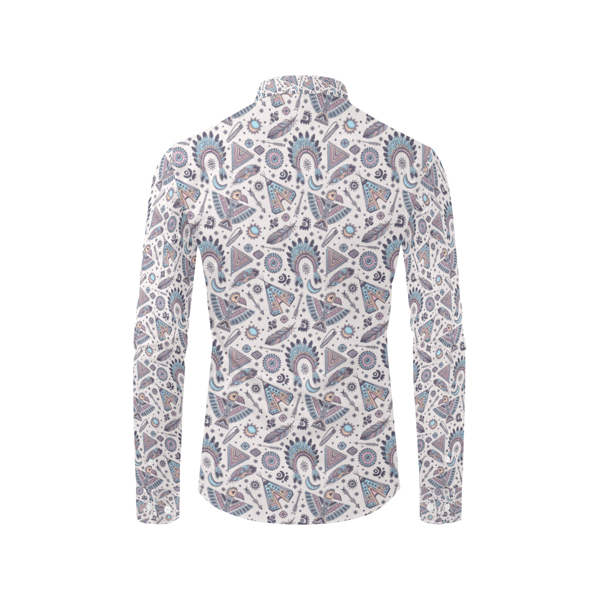 Eagles Native American Indian Symbol Men's Long Sleeve Shirt