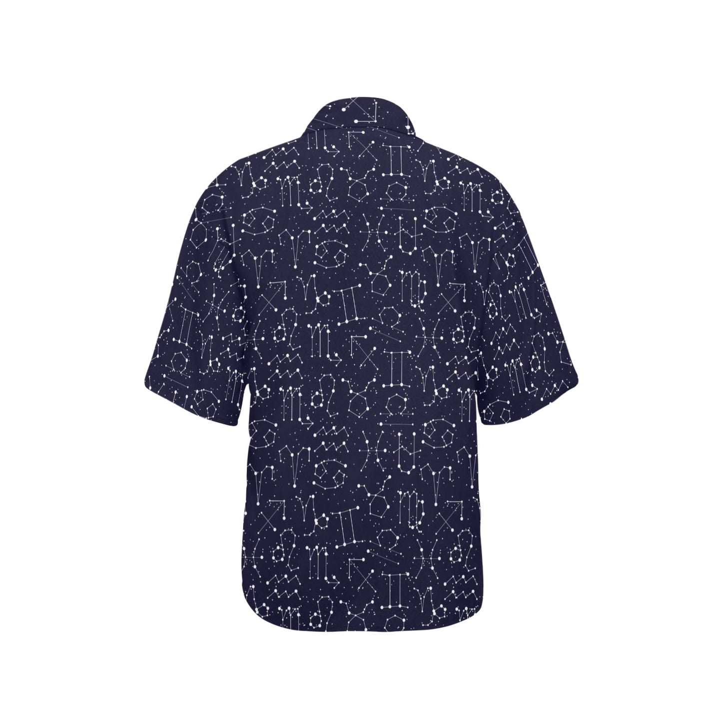 Zodiac Pattern Design Print Women's Hawaiian Shirt