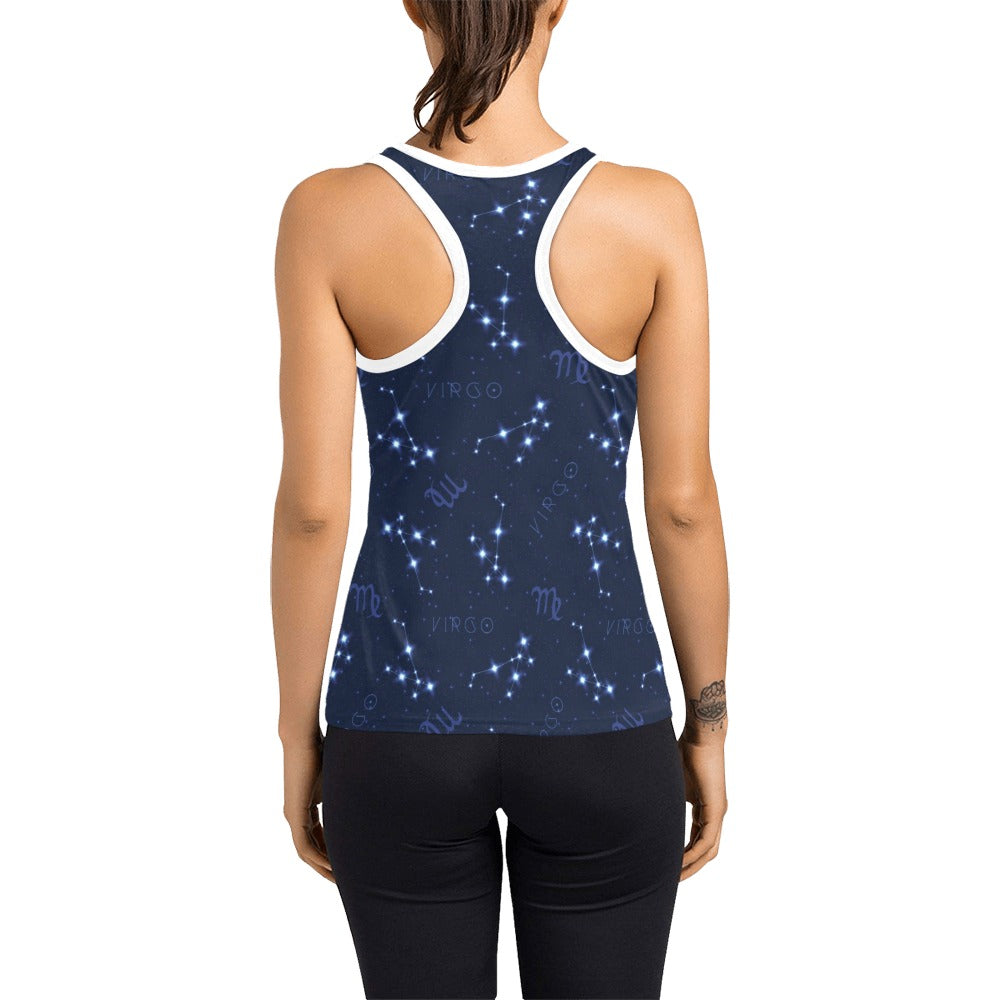 Virgo Print Design LKS303 Women's Racerback Tank Top