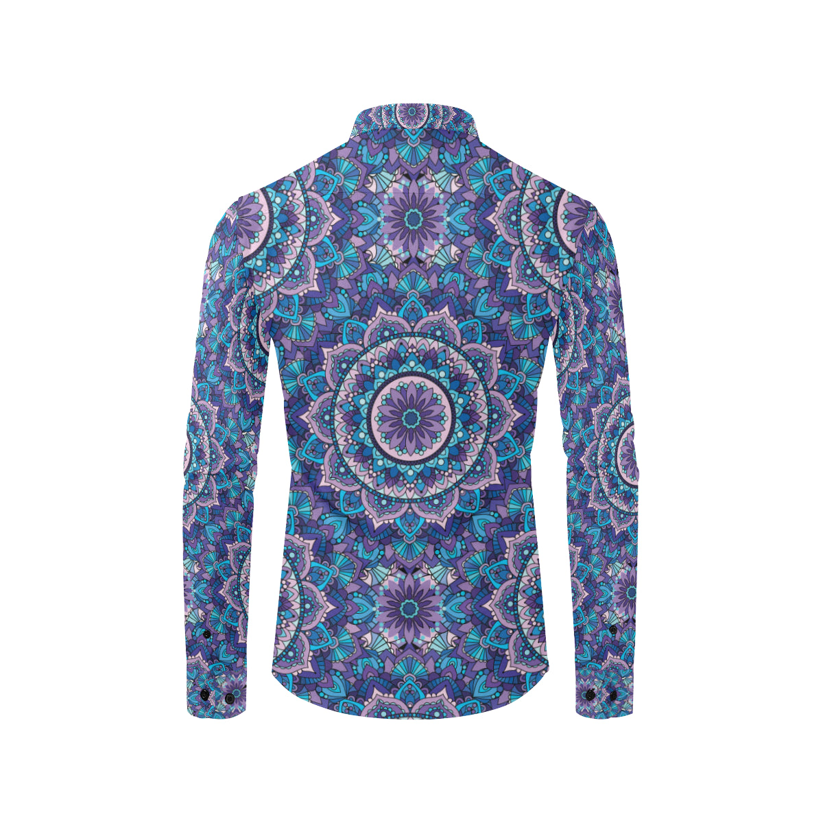 Mandala Pattern Print Design 04 Men's Long Sleeve Shirt