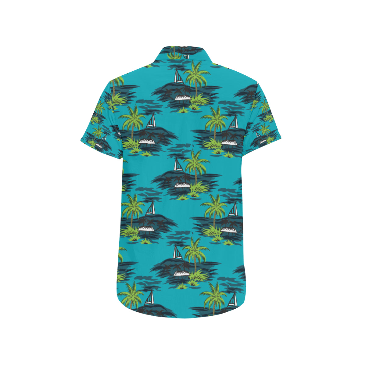 Pacific island Pattern Print Design A01 Men's Short Sleeve Button Up Shirt