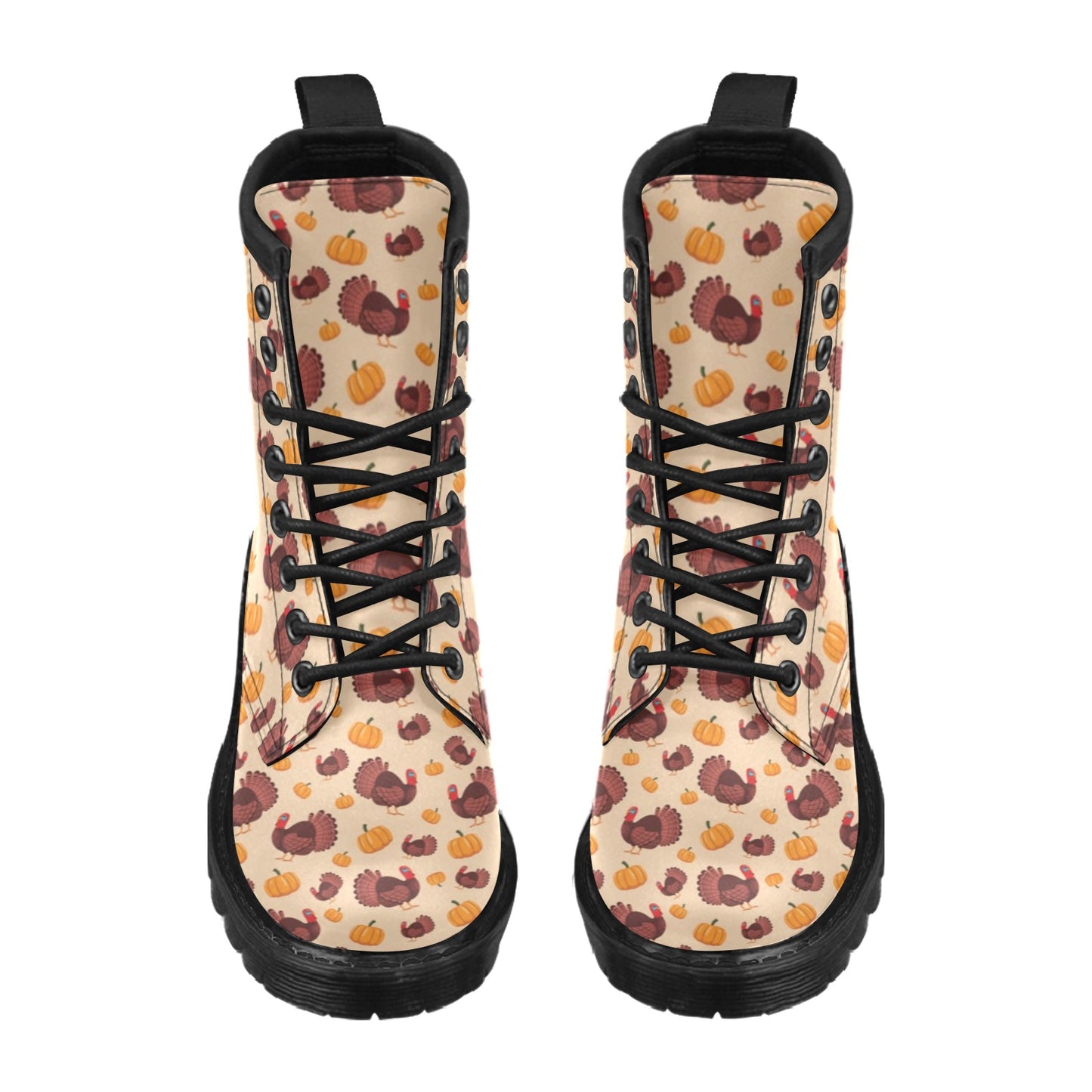 Thanksgiving Print Design LKS308 Women's Boots