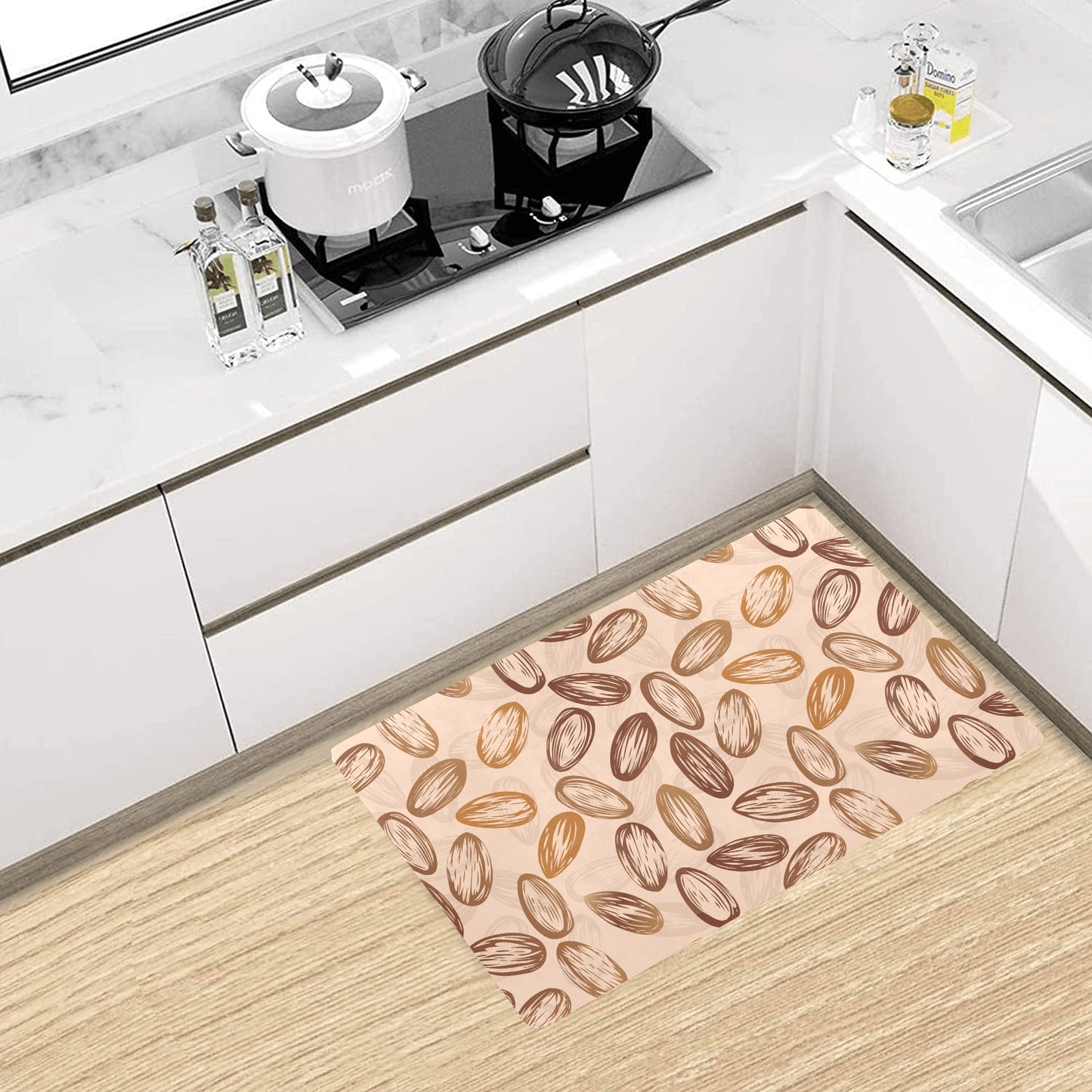 Almond Pattern Print Design 02 Kitchen Mat
