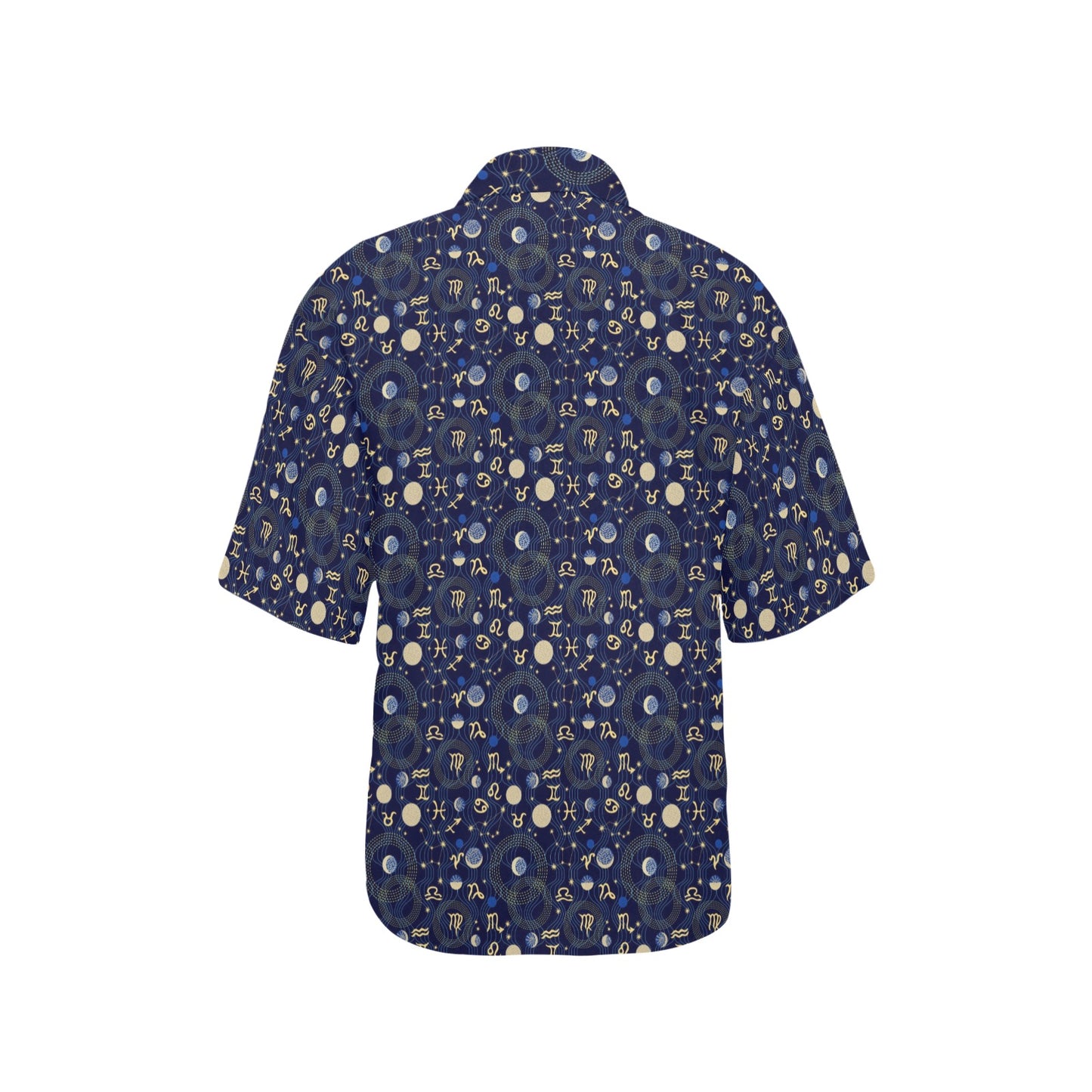 ZodiacThemed Design Print Women's Hawaiian Shirt