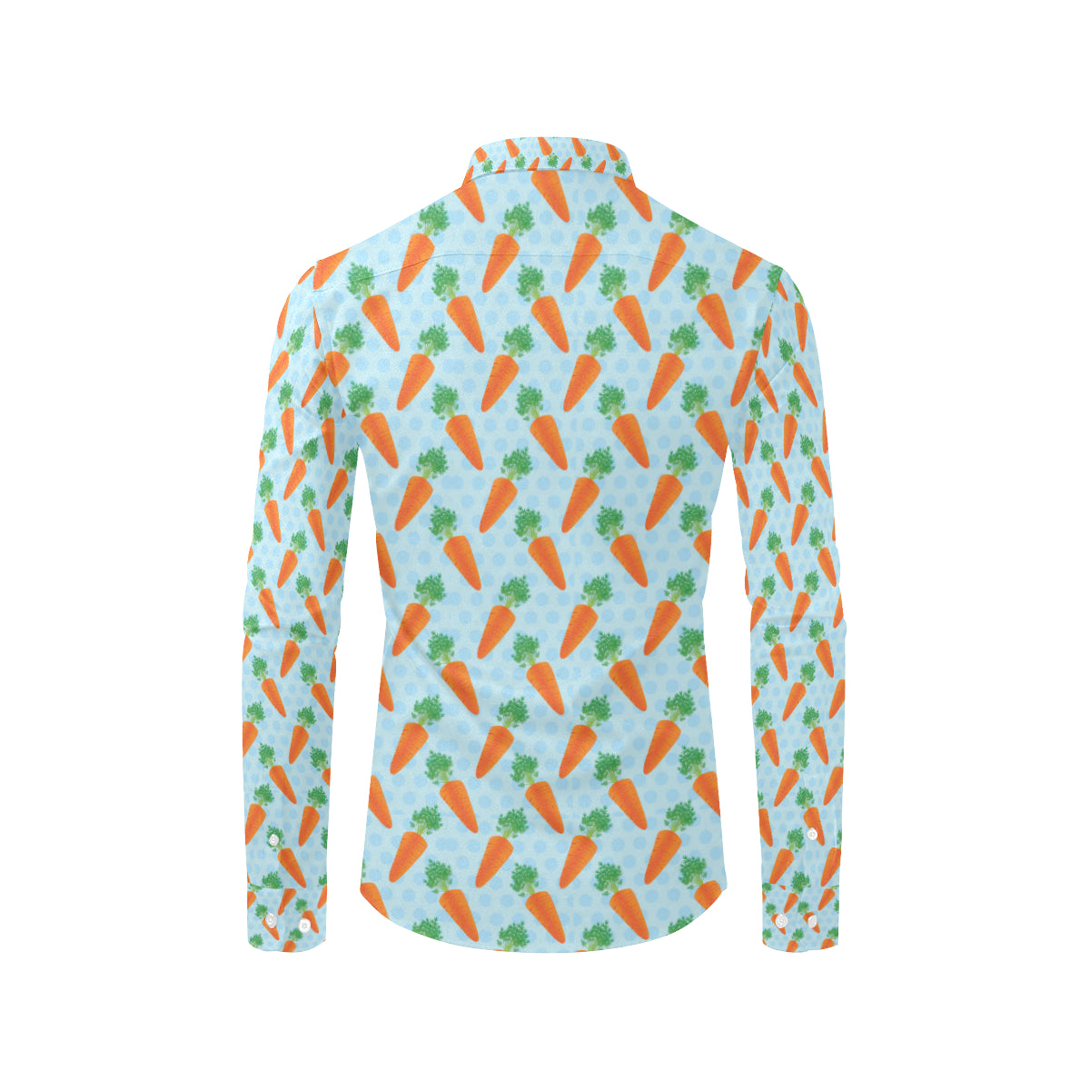 Carrot Pattern Print Design 01 Men's Long Sleeve Shirt