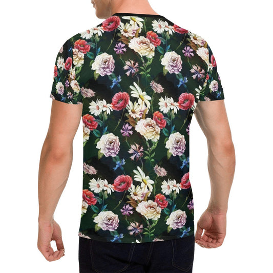 Summer Floral Print Design LKS303 Men's All Over Print T-shirt