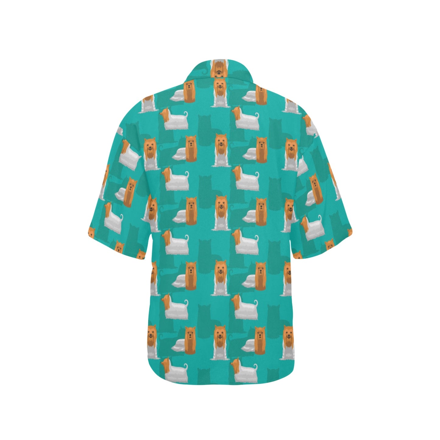 Silky Terriers Print Design LKS301 Women's Hawaiian Shirt