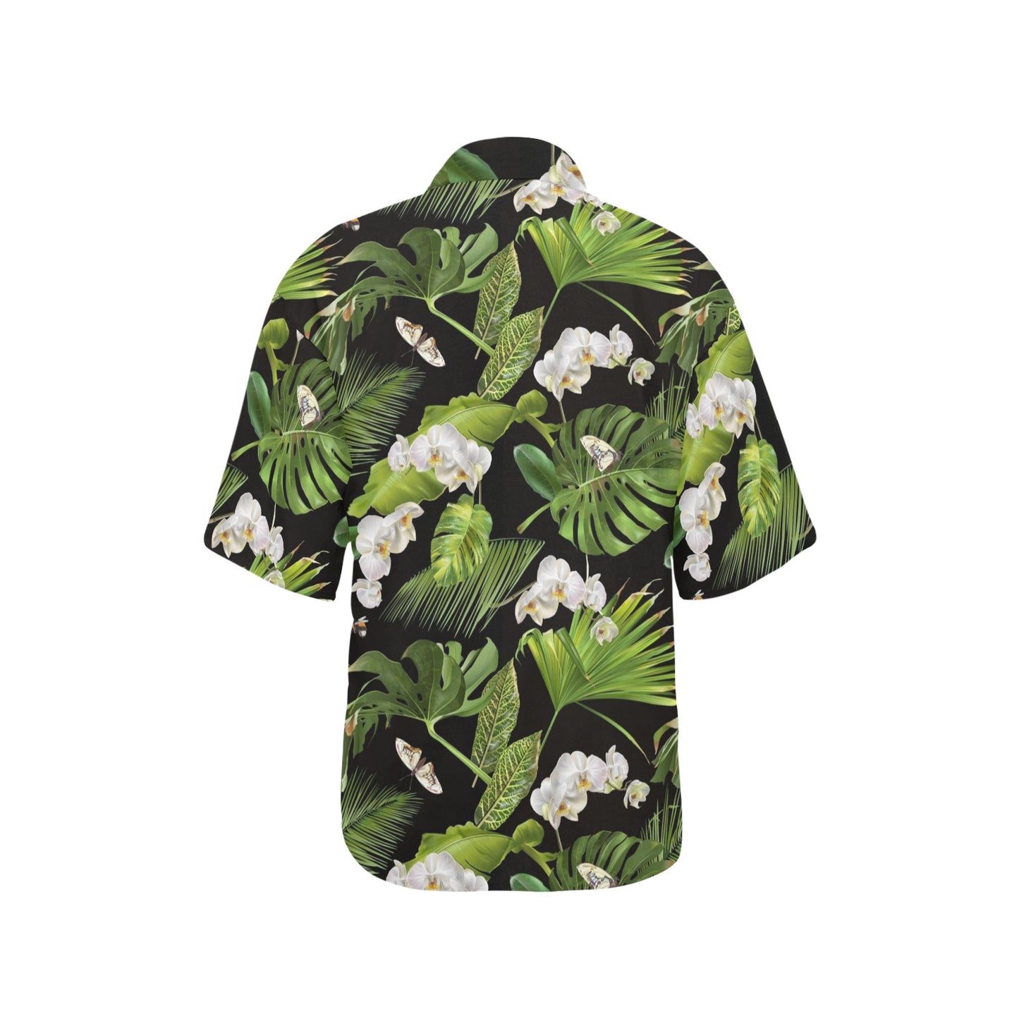 Tropical Flower Pattern Print Design TF026 Women's Hawaiian Shirt