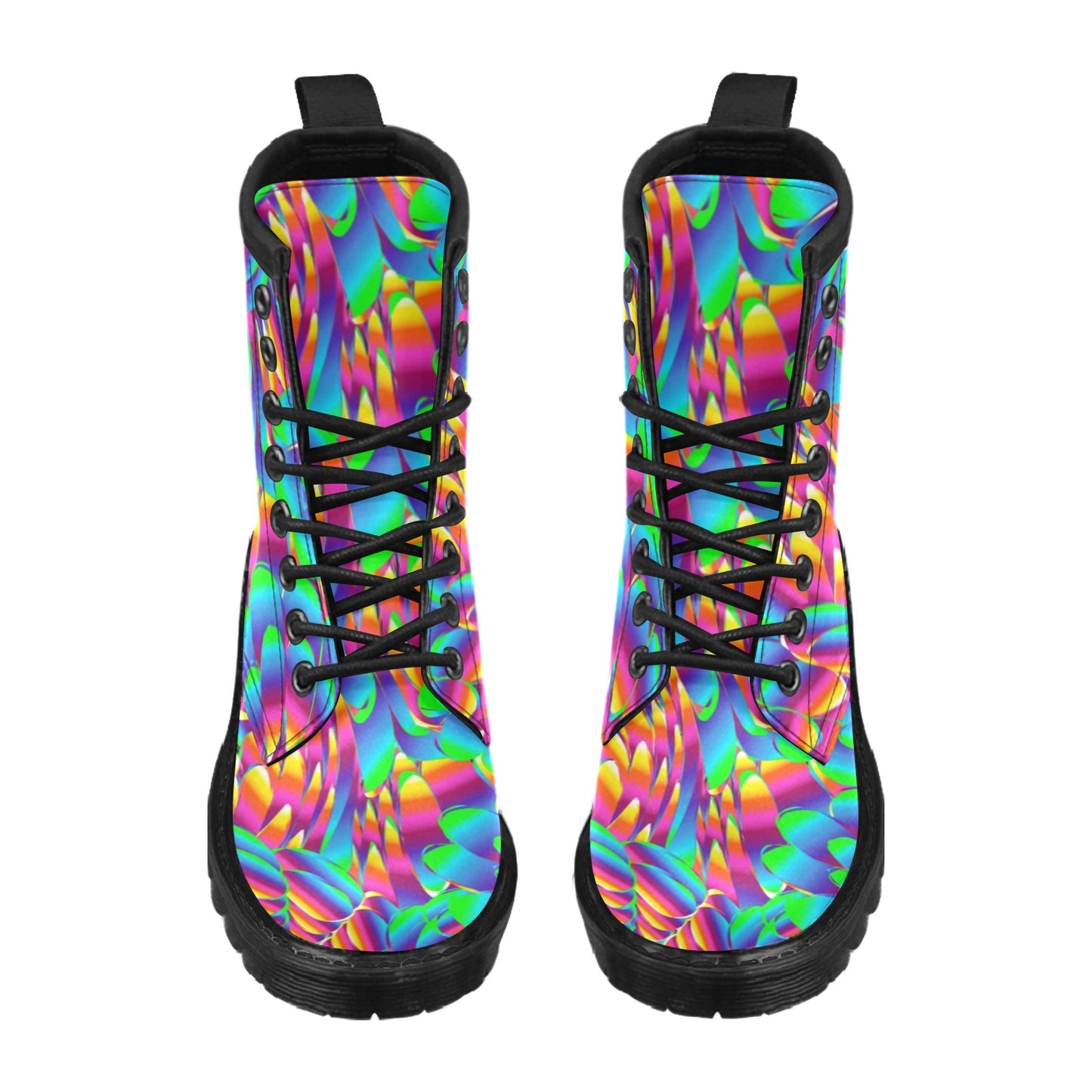 Psychedelic Trippy Pattern Women's Boots