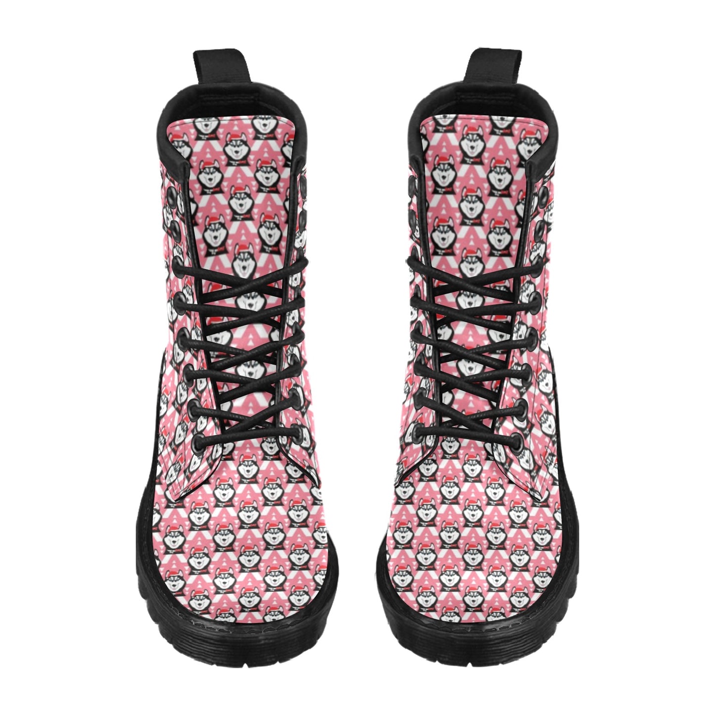 Siberian Huskies Christmas Themed Print Design LKS302 Women's Boots