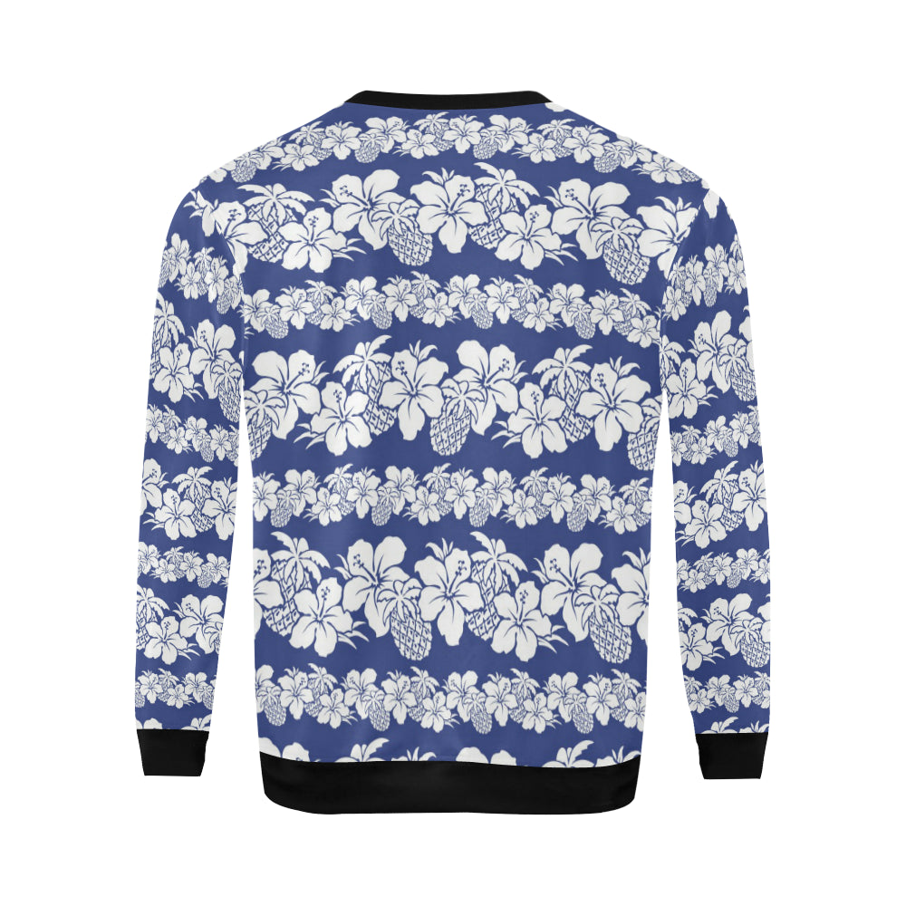 Hawaiian Themed Pattern Print Design H07 Men Long Sleeve Sweatshirt