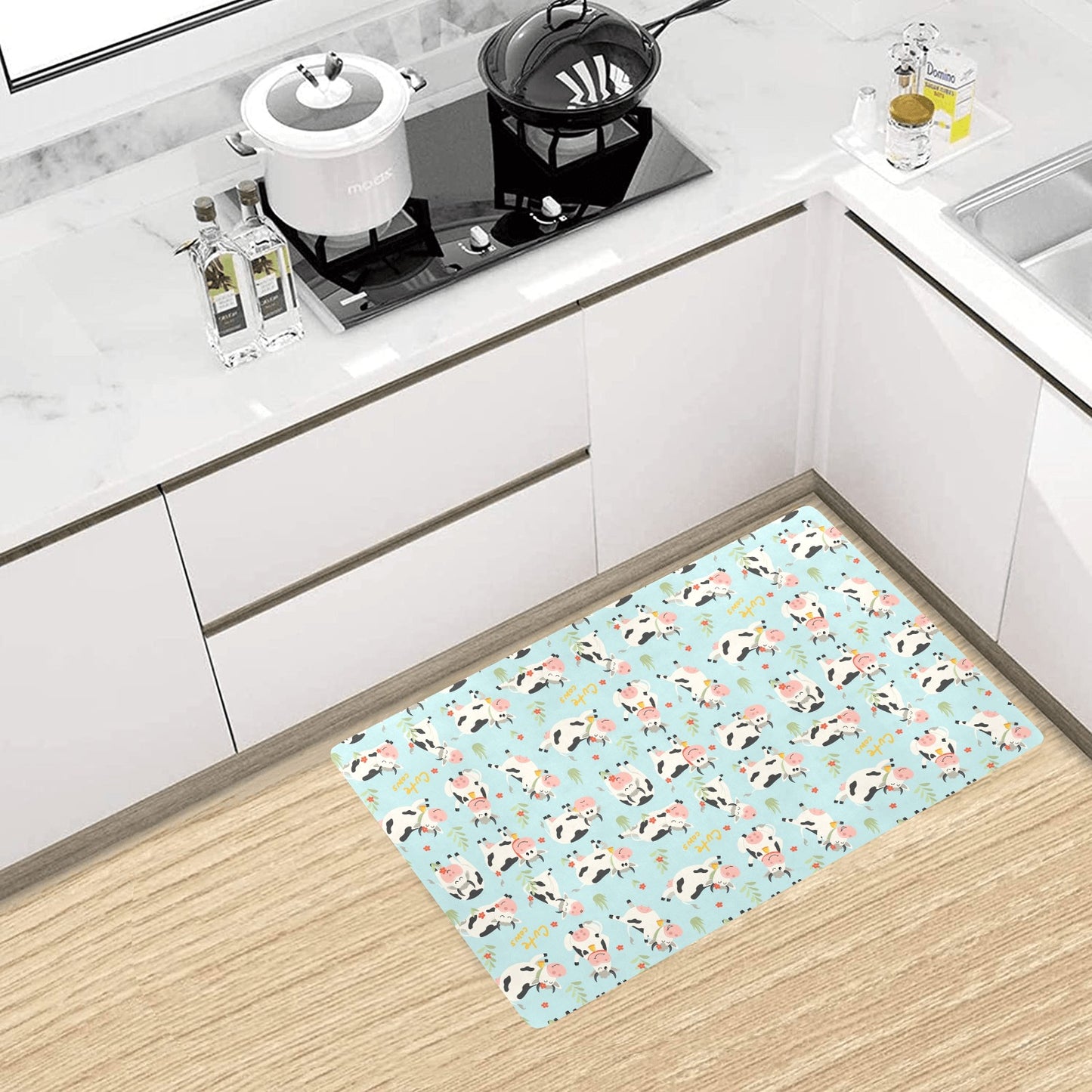 Cattle Print Design LKS403 Kitchen Mat