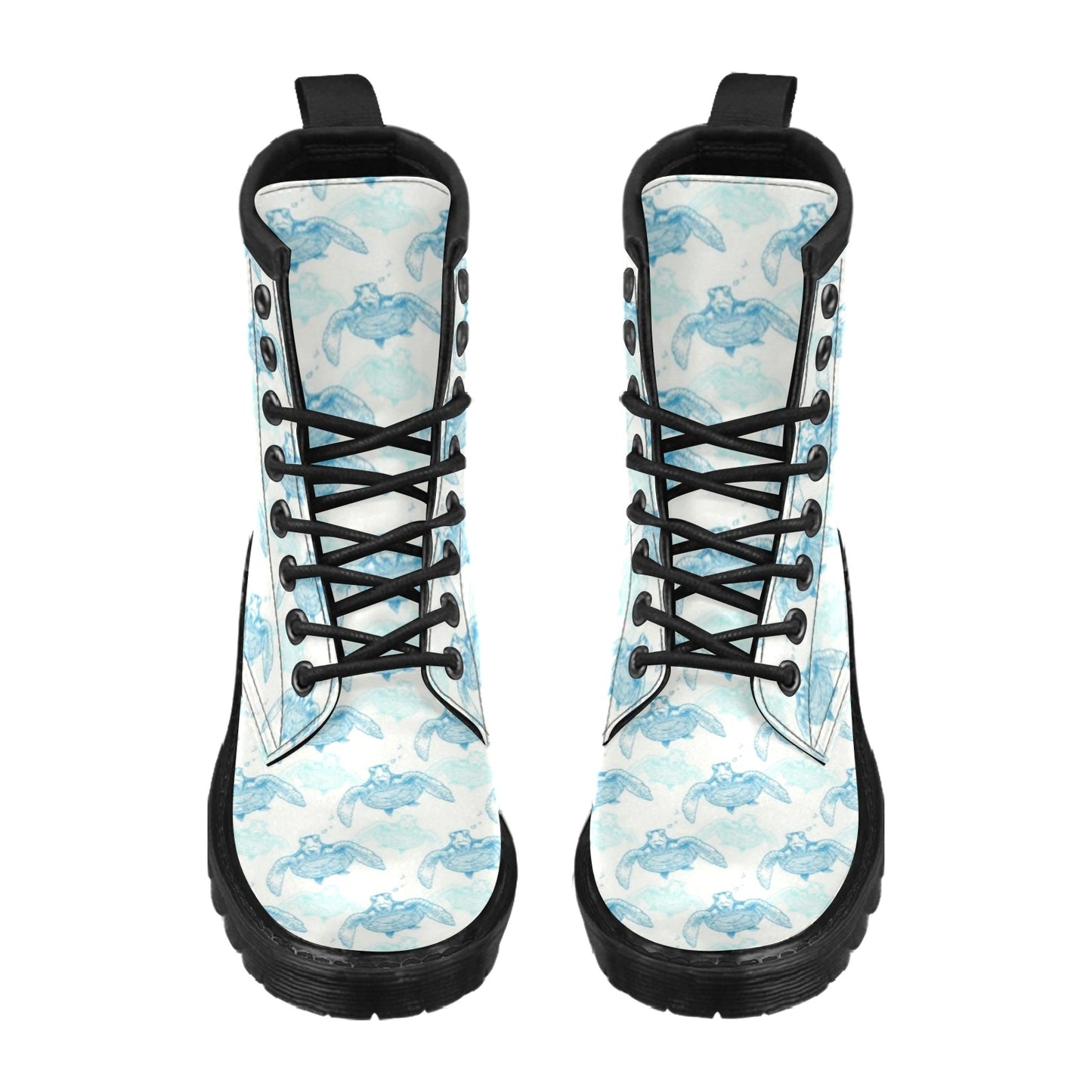 Sea Turtle Pattern Print Design T01 Women's Boots