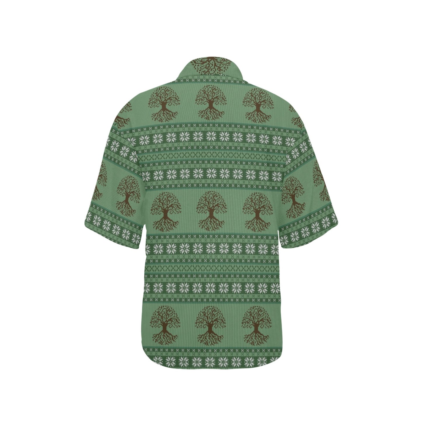 Tree Of Life Knit Style Print Design LKS301 Women's Hawaiian Shirt