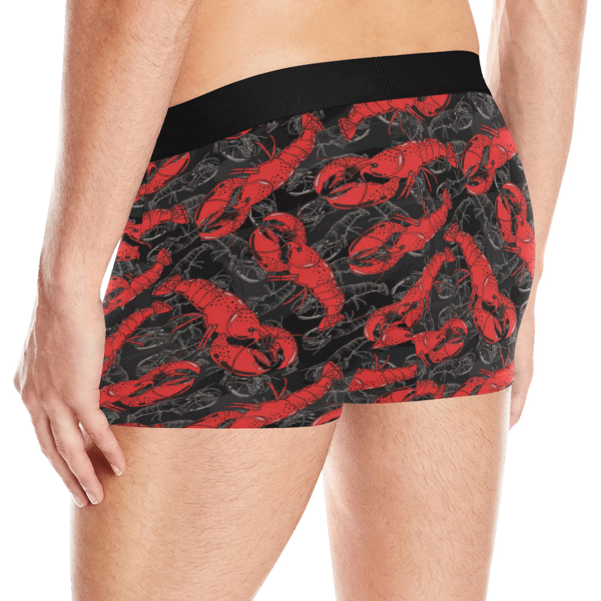 Lobster Pattern Print Design 04 Men's Boxer Briefs
