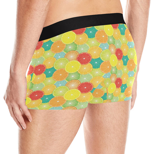 Citrus Pattern Print Design 01 Men's Boxer Briefs