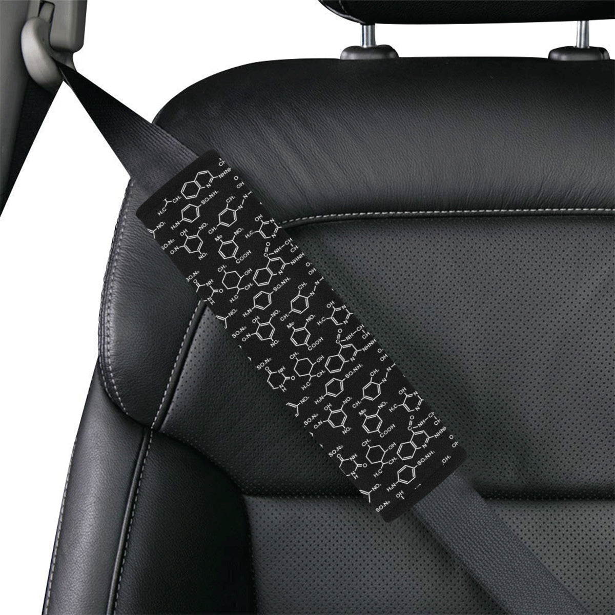 Chemical Pattern Print Design 02 Car Seat Belt Cover