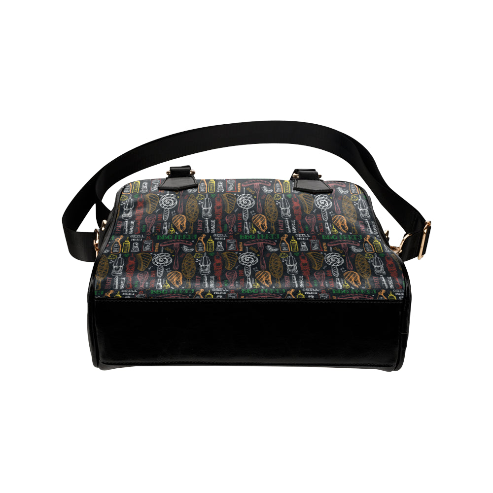 Barbecue Pattern Print Design 03 Shoulder Handbag