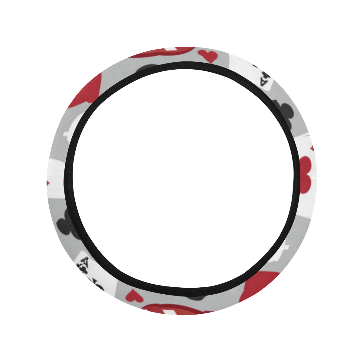 Casino Pattern Print Design 01 Steering Wheel Cover with Elastic Edge