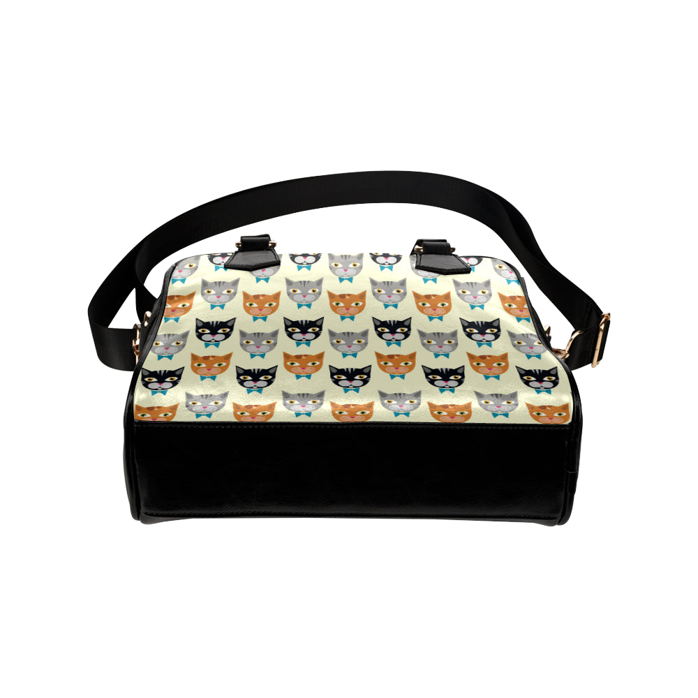 Cat Pattern Print Design 05 Shoulder Handbag