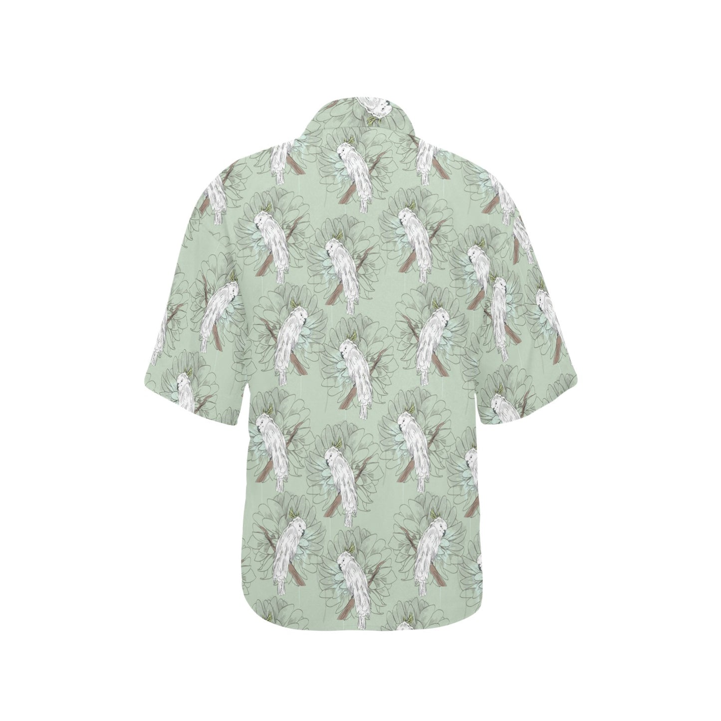 Cockatiel Pattern Print Design 01 Women's Hawaiian Shirt