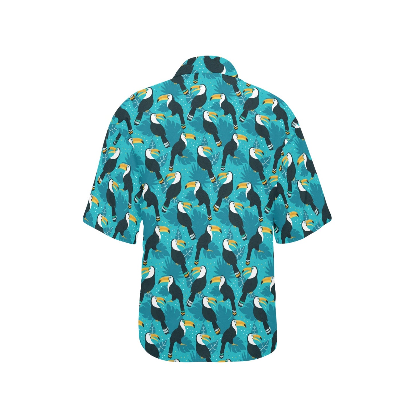Toucan Parrot Pattern Print Women's Hawaiian Shirt