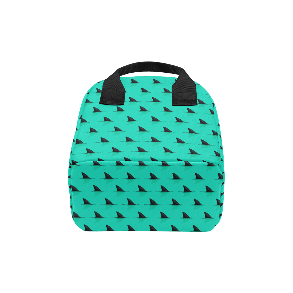 Shark Fin Pattern Insulated Lunch Bag