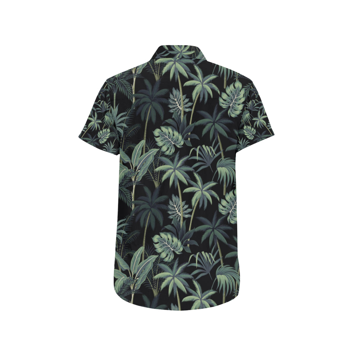 Rainforest Pattern Print Design RF02 Men's Short Sleeve Button Up Shirt