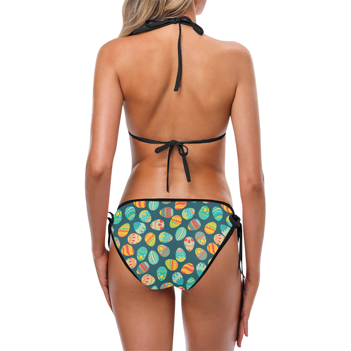 Easter Eggs Pattern Print Design RB09 Bikini