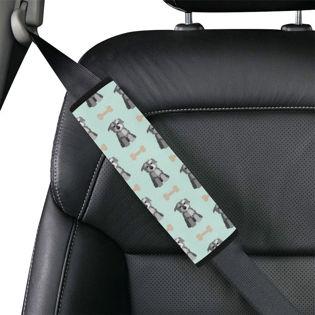 Schnauzers Pattern Print Design A03 Car Seat Belt Cover
