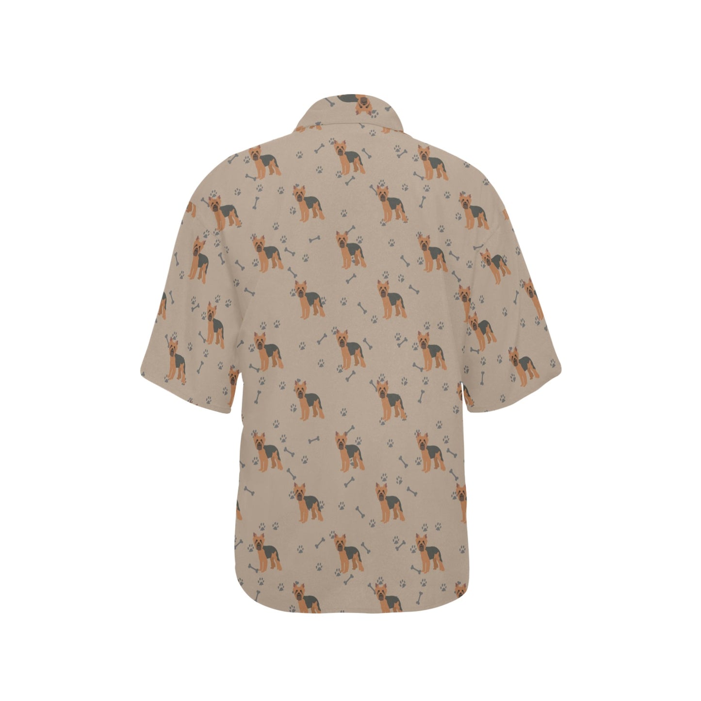 Yorkshire Terriers Print Design LKS305 Women's Hawaiian Shirt