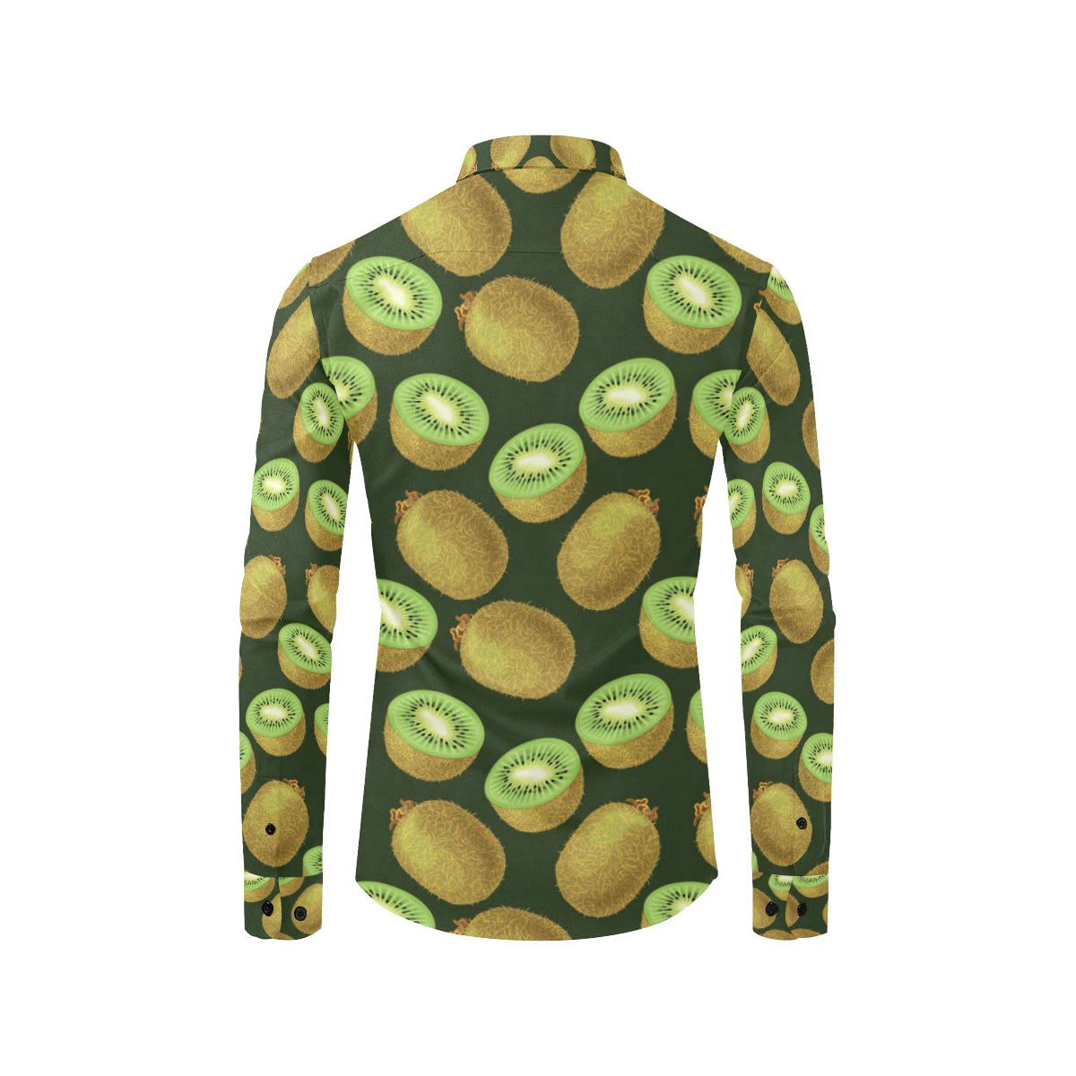 Kiwi Pattern Print Design KW04 Men's Long Sleeve Shirt