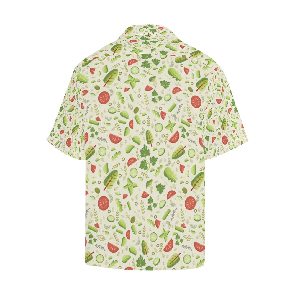 Salad Vegetable Print Design LKS302 Men's Hawaiian Shirt