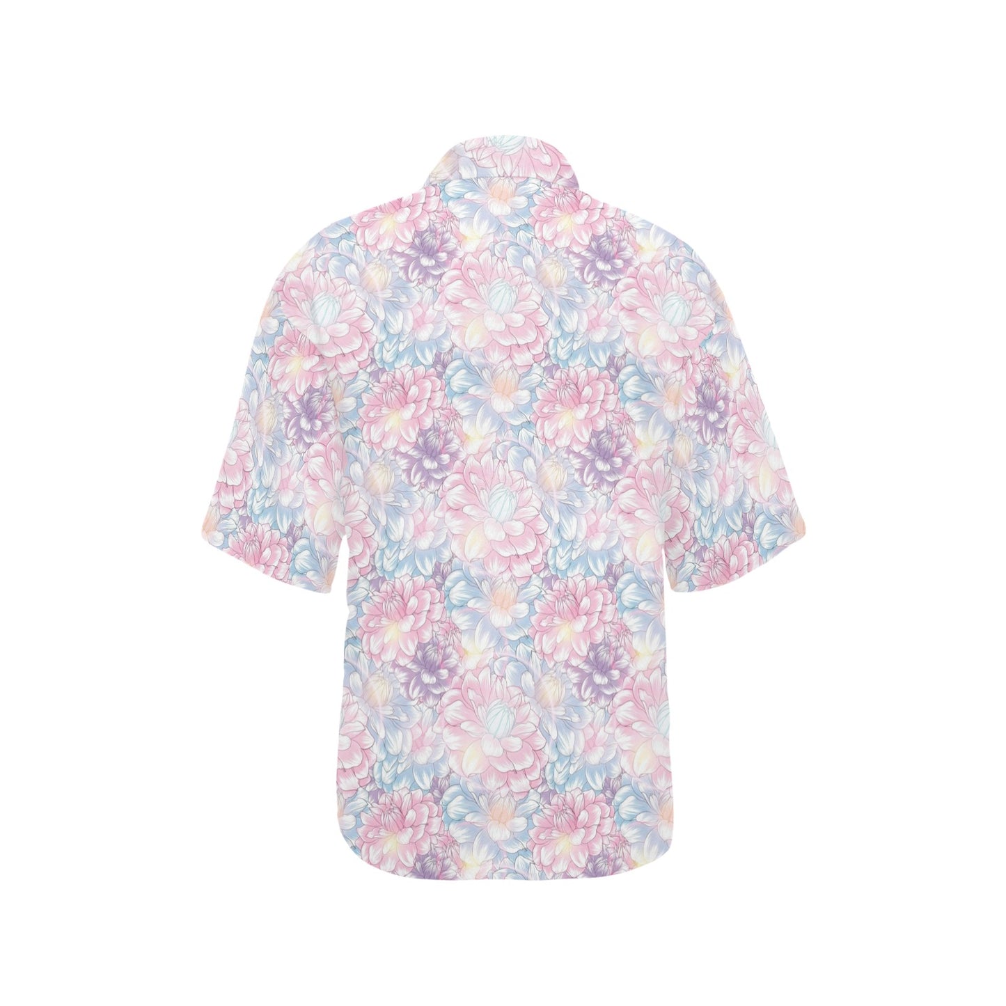 Dahlia Pattern Print Design 01 Women's Hawaiian Shirt