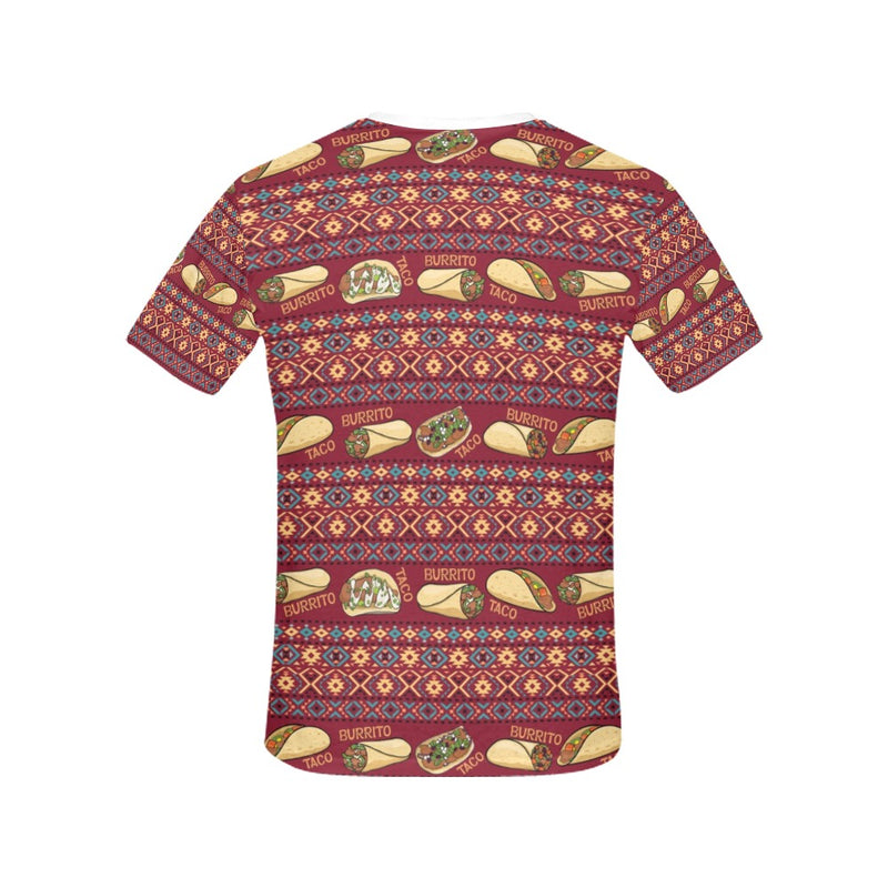 Burrito Taco Print Design LKS302 Women's  T-shirt