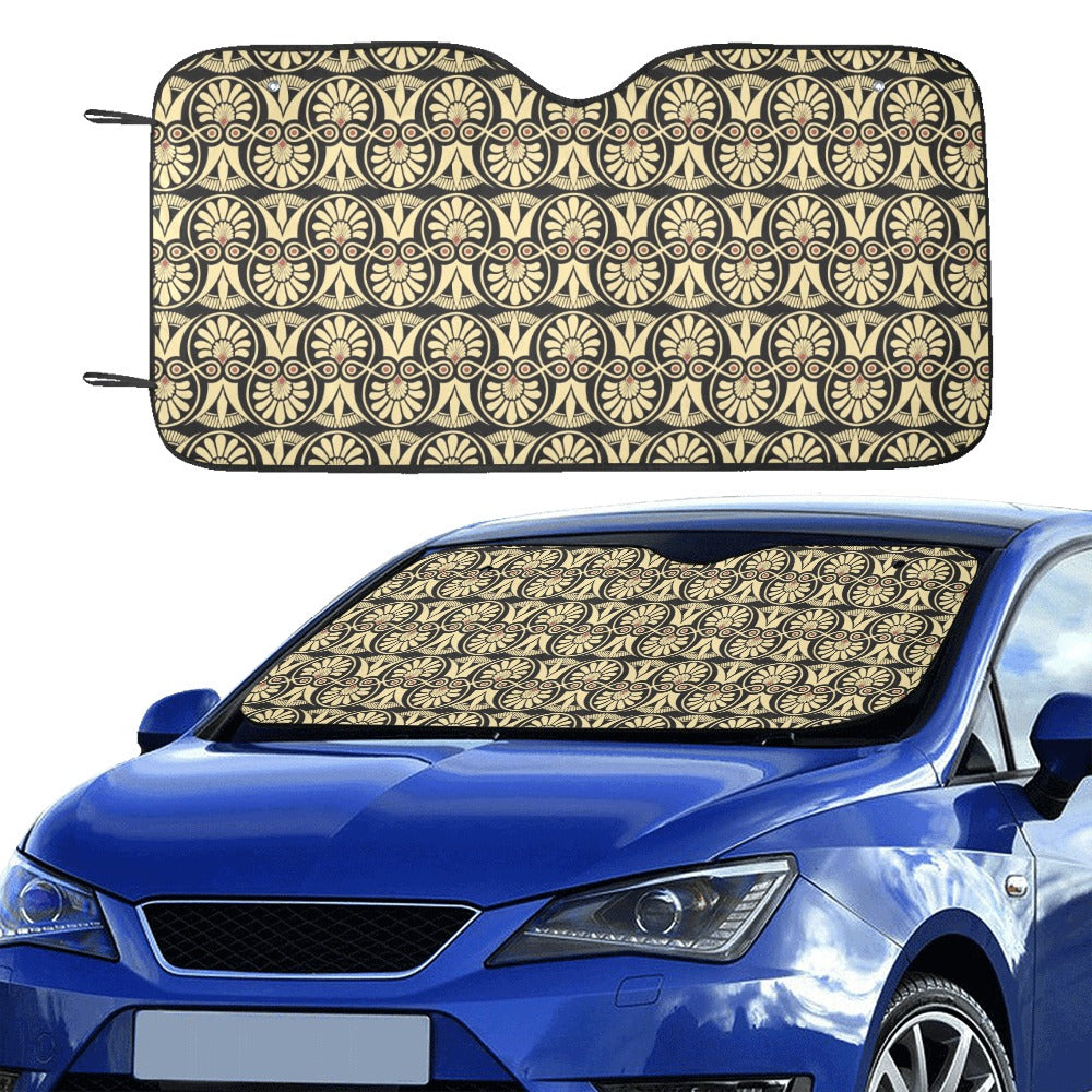 Ancient Greek Print Design LKS3014 Car front Windshield Sun Shade