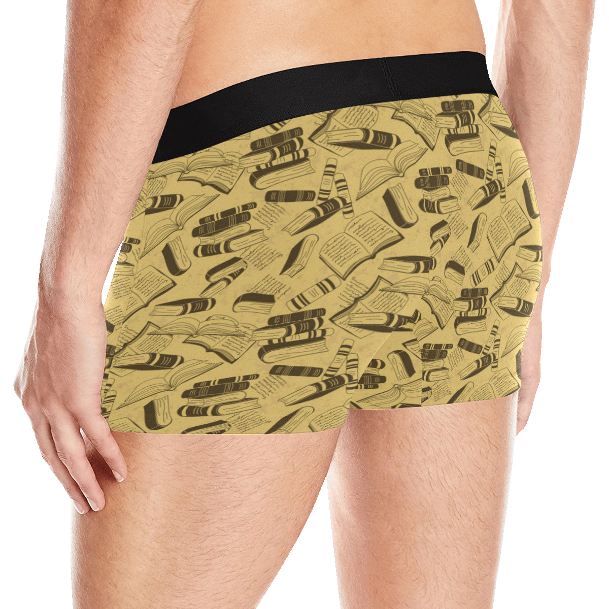 Book Pattern Print Design 02 Men's Boxer Briefs