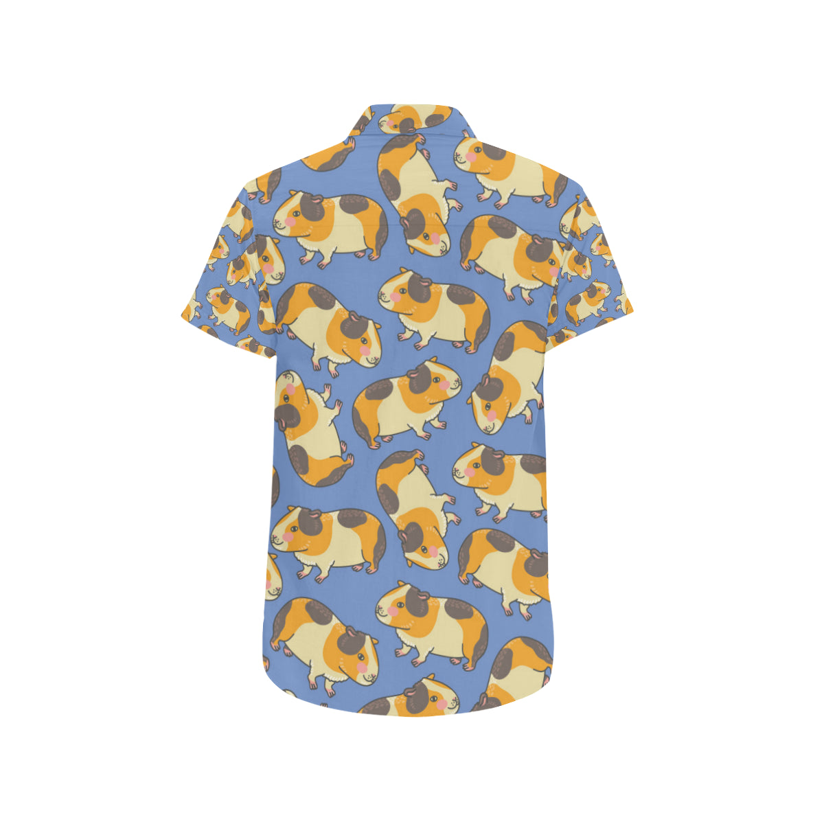 Guinea Pig Pattern Print Design 01 Men's Short Sleeve Button Up Shirt