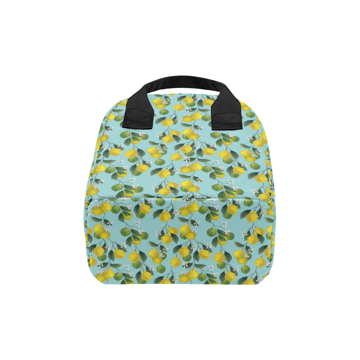 Lemon Pattern Print Design LM05 Insulated Lunch Bag