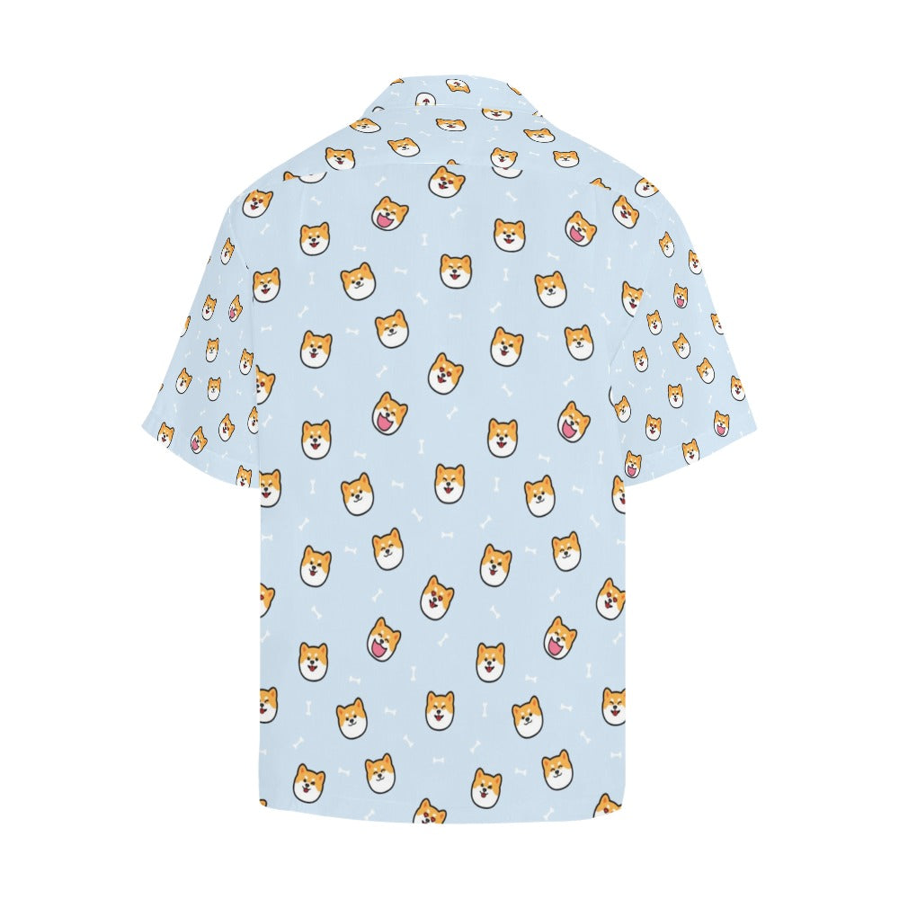 Shiba Inu Print Design LKS3012 Men's Hawaiian Shirt