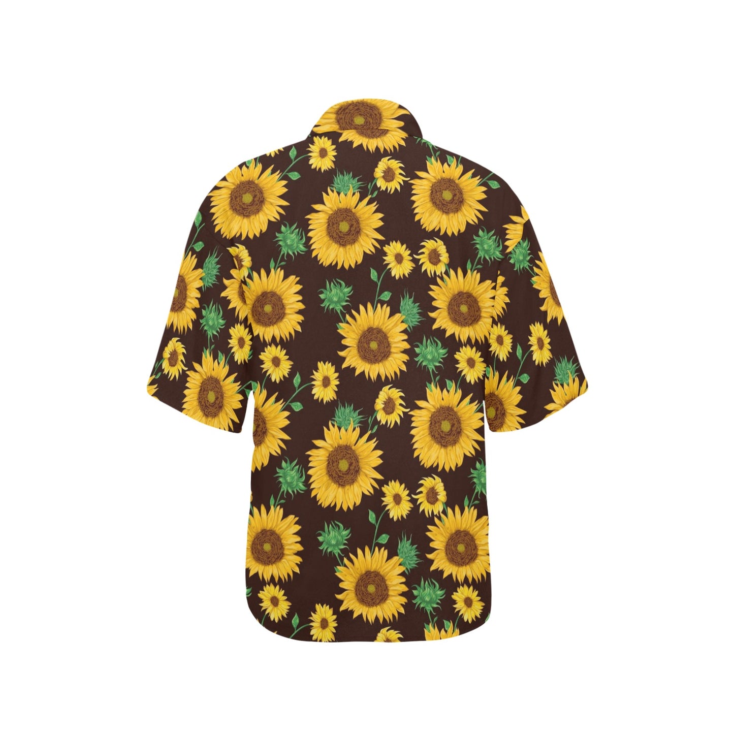 Sunflower Pattern Print Design SF01 Women's Hawaiian Shirt