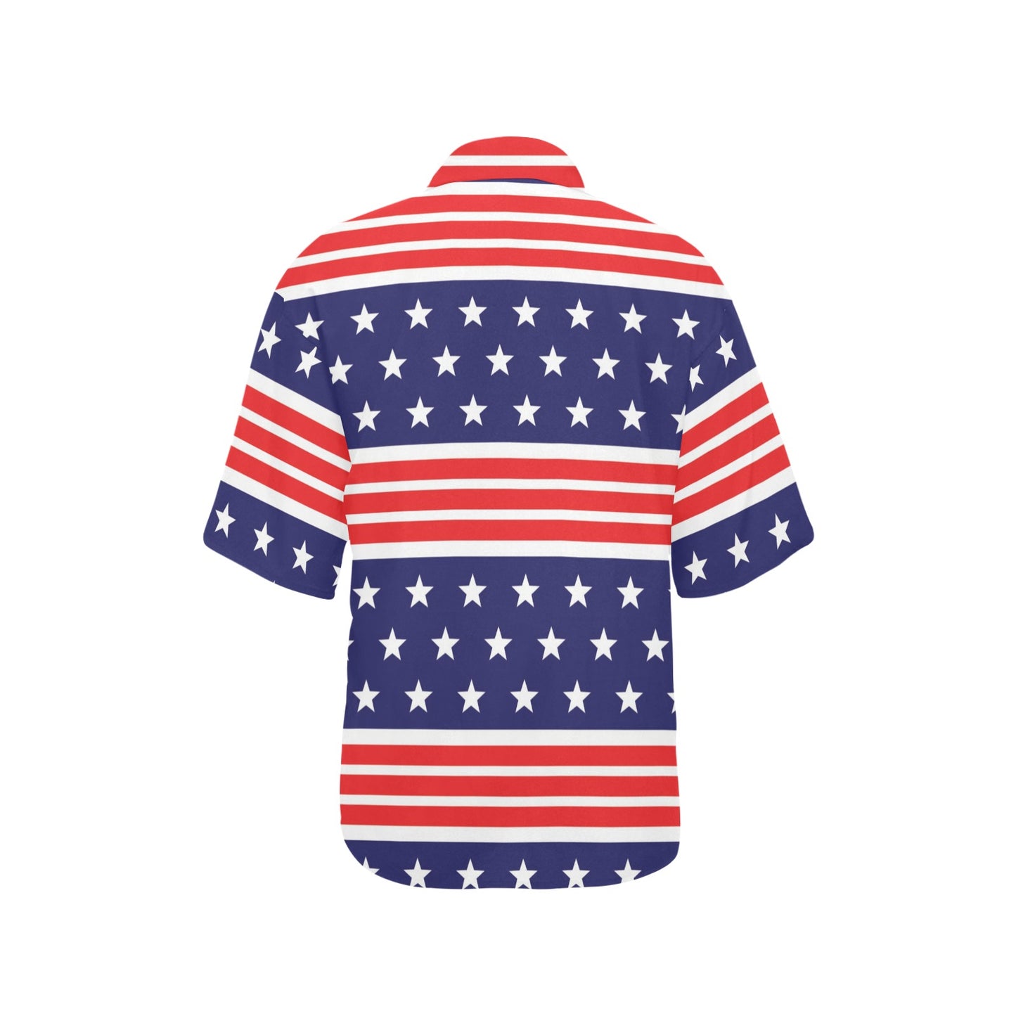 Patriotic Pattern Print Design A04 Women's Hawaiian Shirt
