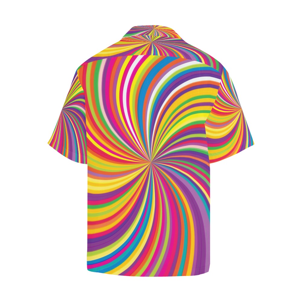 Vortex Print Design LKS301 Men's Hawaiian Shirt