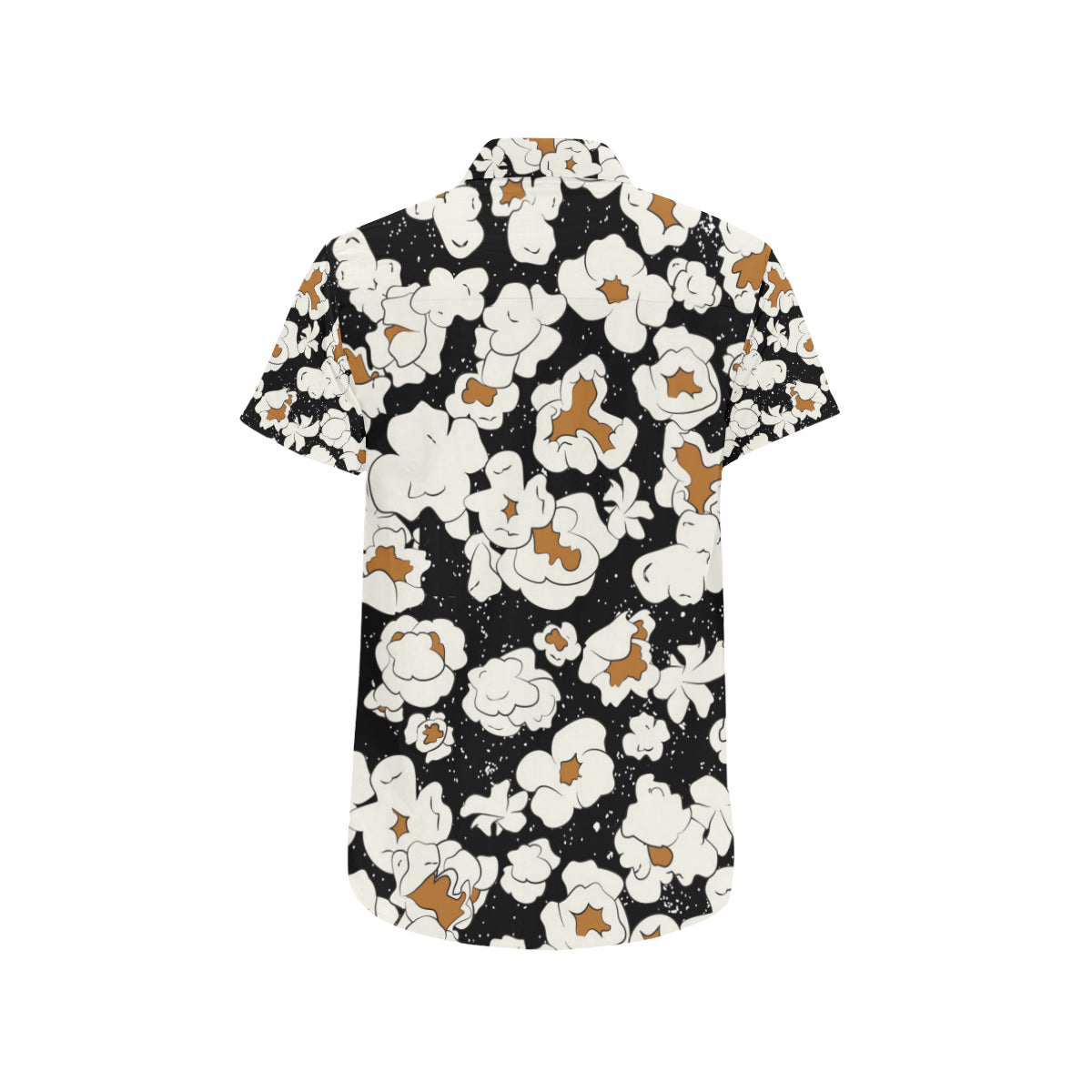 Popcorn Pattern Print Design A02 Men's Short Sleeve Button Up Shirt