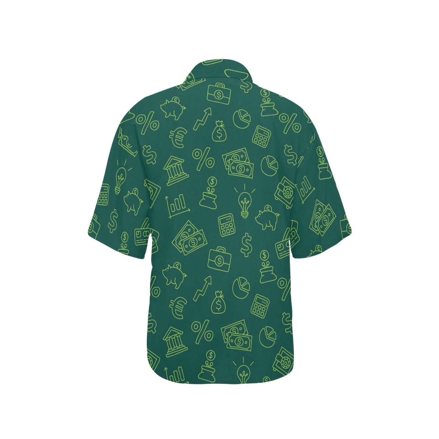 Accounting Financial Pattern Print Design 02 Women's Hawaiian Shirt
