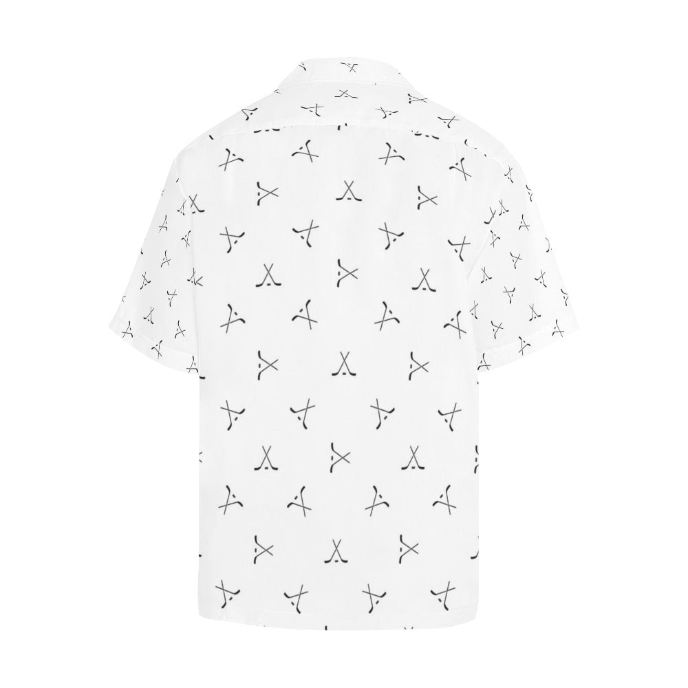 Hockey Print Design LKS304 Men's Hawaiian Shirt