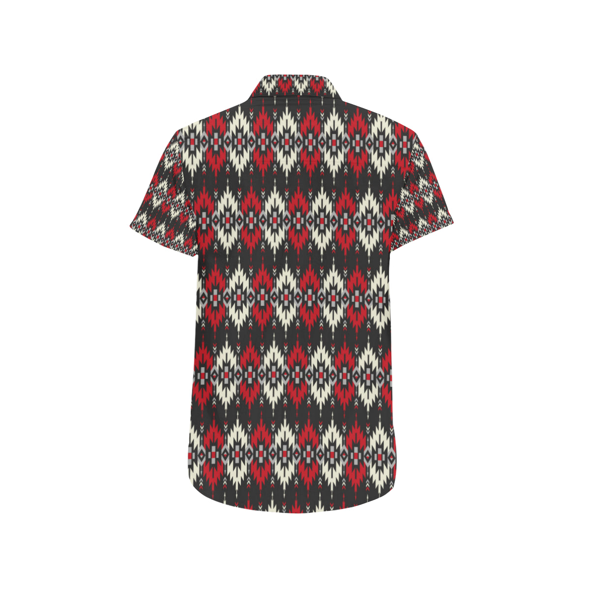 Southwestern Pattern Men's Short Sleeve Button Up Shirt